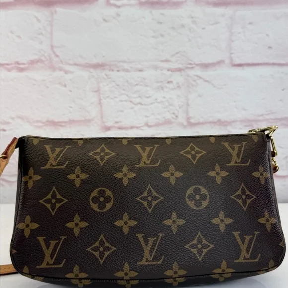 Louis Vuitton Brown Monogram Pochette Accessories Clutch Bag - Picture 4 of 16